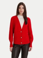 Morgan Sweter 252-MGOJI Czerwony Regular Fit. Czerwone swetry damskie Morgan, xl, bez wzorów, z syntetyku, bez kołnierzyka, bez ramiączek, bez kaptura. Za 359.99 zł.