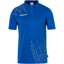 Polo Uhlsport Score 26 Poly. Białe koszulki sportowe damskie Uhlsport, bez wzorów, bez kołnierzyka, bez ramiączek, do piłki nożnej. Za 180.00 zł.