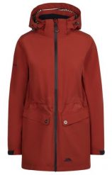 Trespass Tiverton - Damska kurtka przeciwdeszczowa Burnt Sienna. Brązowe kurtki damskie 2117 OF SWEDEN, xs, bez wzorów, bez kaptura. Za 384.99 zł.