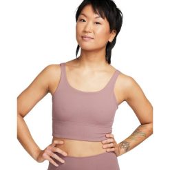 Biustonosz Nike Zenvy Rib, Kobiety. Fioletowe biustonosze Nike, bez wzorów, z nylonu. Za 390.00 zł.