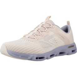 Buty SKECHERS GILDE STEP GRATIFY Rose. Czerwone obuwie sportowe damskie Skechers, bez wzorów, z tkaniny. Za 349.99 zł.