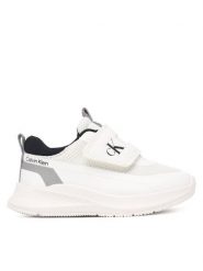 Calvin Klein Sneakersy V1X9-83308-1843X M Biały. Białe buty sportowe chłopięce Calvin Klein, bez wzorów, z materiału, bez zapięcia. Za 379.99 zł.