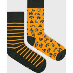 Medicine - Skarpety Scandinavian Comfort (2-pack). Brązowe skarpety męskie MEDICINE, z bawełny. W wyprzedaży za 23.90 zł.