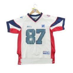 Second life - Reebok koszulka męska NFL All-Star 87 Pro Bowl - Stan dobry. Białe koszulki sportowe męskie Reebok, m, bez wzorów, bez kołnierzyka, bez ramiączek, na fitness i siłownię. Za 63.86 zł.