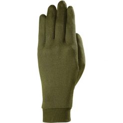 Rękawiczki pięciopalczaste Zanier Merino Liner Touch. Zielone rękawiczki męskie Zanier, na zimę, bez wzorów, z elastanu. Za 109.99 zł.