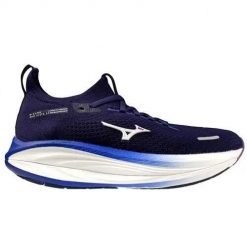 Buty do biegania damskie Mizuno Neo Vista 3. Niebieskie obuwie sportowe damskie Mizuno, bez wzorów, z dzianiny, do biegania, mizuno wave. Za 809.00 zł.
