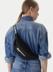 Karl Lagerfeld Jeans Nerka B1W30248 Czarny. Czarne torebki do ręki damskie Karl Lagerfeld Jeans, bez wzorów, z jeansu, bez dodatków. Za 559.99 zł.