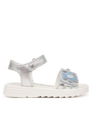 Primigi Sandały 1417022 M Srebrny. Szare sandały dziewczęce Primigi, ze skóry, bez zapięcia. Za 259.99 zł.