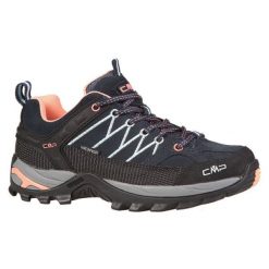 Buty CMP Rigel Low 3Q13246-92AD niebieskie. Niebieskie obuwie sportowe damskie bez wzorów, z gumy. Za 524.03 zł.