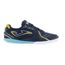 Buty piłkarskie męskie Joma Dribling 2403 Navy Indoor. Czarne buty sportowe męskie Joma, z materiału, bez zapięcia, do piłki nożnej. Za 159.99 zł.