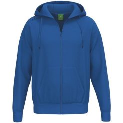 Niebieska kurtka z kapturem Erima Ts. Niebieskie kurtki męskie Erima, m, bez wzorów, z bawełny, klasyczne, z kapturem. Za 314.99 zł.