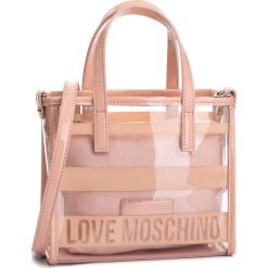 Torebka LOVE MOSCHINO - JC4309PP05KP160A Trasp/Rosa. Czarne torebki do ręki damskie Love Moschino, z materiału. W wyprzedaży za 319.00 zł.