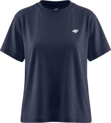 4f Koszulka damska 4F F3310 granatowa 4FWMM00TTSHF3310 31S M. T-shirty damskie 4f, m, bez wzorów, bez kołnierzyka. Za 53.89 zł.