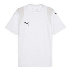 Koszulka piłkarska męska Puma TEAMCUP JERSEY. Białe koszulki sportowe męskie Puma, l, bez wzorów, z jersey, bez kołnierzyka, bez ramiączek, na fitness i siłownię. Za 165.75 zł.