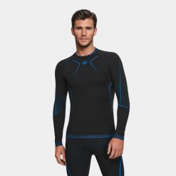 Bluza termoaktywna męska Alpinus Lillehammer. Czarne bluzy męskie Alpinus, m, bez wzorów, bez kaptura. Za 179.00 zł.