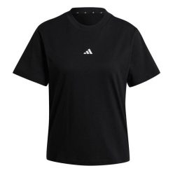 Damska koszulka bawełniana adidas Essentials Small Logo. Czarne koszulki sportowe damskie Adidas, xs, bez wzorów, z bawełny, bez kołnierzyka, bez ramiączek, na fitness i siłownię. Za 119.00 zł.
