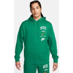 Bluza sportowa męska Nike Club Bb Po. Zielone bluzy męskie Nike, m, bez wzorów, z kapturem. Za 519.00 zł.