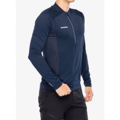 Bluza męska Mammut Aenergy FL Half Zip Longsleeve. Niebieskie bluzy męskie Mammut, na zimę, m, bez wzorów, bez kaptura. Za 393.30 zł.