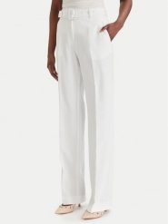 Guess Spodnie materiałowe W6GB05 W1765 Biały Regular Fit. Białe spodnie materiałowe damskie Guess, xl, z aplikacjami, z materiału. Za 569.99 zł.