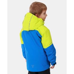 Dziecięca kurtka narciarska Kilpi Ferden. Zielone buty zimowe chłopięce Kilpi, bez wzorów, bez zapięcia. Za 370.41 zł.