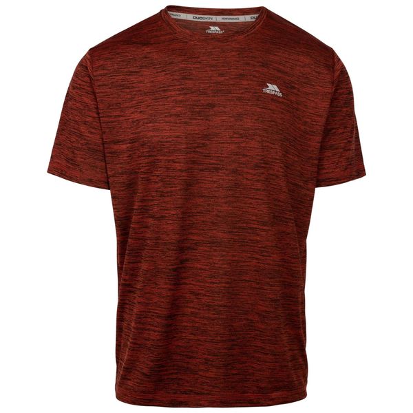 T-shirt sportowy męski Kearsley. Brązowe koszulki sportowe męskie Trespass, l, bez wzorów, z poliesteru, sportowe, bez kołnierzyka. Za 77.99 zł.