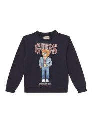 Guess Bluza L6RQ05 KAD74 Granatowy Regular Fit. Niebieskie bluzy dla chłopców Guess, z aplikacjami, z bawełny, bez ramiączek, bez kaptura. Za 179.99 zł.