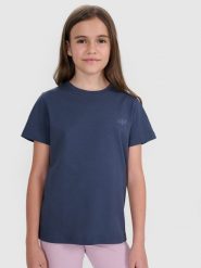 4F T-shirt regular gładki (2-pack) dziecięcy - multikolor 146/152 (10-12 lat). T-shirty i topy dla dziewczynek 4f, bez wzorów, z bawełny, bez ramiączek. Za 49.99 zł.