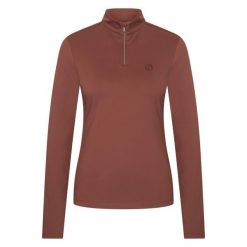 Damska koszulka do jazdy konnej Imperial Riding Top Amy. Brązowe koszule damskie IMPERIAL RIDING, bez wzorów, sportowe, bez kołnierzyka, bez ramiączek. Za 271.50 zł.
