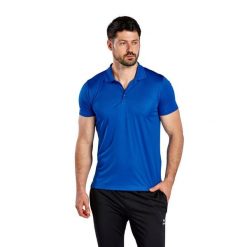 Polo Erima Fonctionnel. Niebieskie koszulki polo męskie Erima, m, bez wzorów, bez ramiączek. Za 169.50 zł.