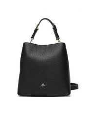 Aigner Torebka Delia S 136160 Czarny. Czarne torebki do ręki damskie Aigner, bez wzorów, ze skóry, bez dodatków. Za 2,209.00 zł.