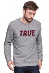 MUSTANG BLUZA TAPE SWEATSHIRT MID GREY MELANGE 1006024 4140. Szare bluzy męskie Mustang, m, bez wzorów, bez kaptura. W wyprzedaży za 69.99 zł.
