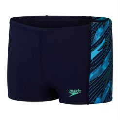 Kąpielówki chłopięce spodenki kąpielowe Speedo Hyperboom. Niebieskie kąpielówki dla chłopców Speedo, bez wzorów. Za 212.46 zł.