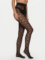 KARL LAGERFELD Rajstopy Damskie 236W3909 Czarny. Czarne skarpety damskie KARL LAGERFELD, bez wzorów, z materiału. Za 219.99 zł.