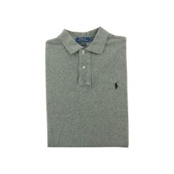 Second life - Koszulka Polo męska Classic Fit Polo Ralph Lauren - Jak nowy. Szare koszulki polo męskie Ralph Lauren, m, bez wzorów, klasyczne, bez ramiączek. Za 127.76 zł.