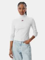 Tommy Jeans Bluzka DW0DW23251 Szary Slim Fit. Szare bluzki damskie Tommy Jeans, s, bez wzorów, z bawełny, bez kołnierzyka, bez ramiączek. Za 203.99 zł.
