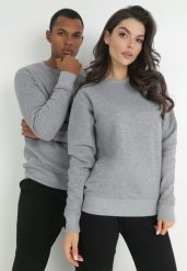 Szara Bluza Hypnol. Szare bluzy męskie Born2be, m, bez wzorów, z dzianiny, bez kaptura. Za 29.99 zł.