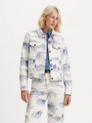 Levi's® Kurtka jeansowa The Original Trucker 29945-0161 Biały Regular Fit. Białe kurtki damskie s, bez wzorów, z bawełny, bez kaptura. Za 429.99 zł.