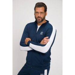 Męska Bluza dresowa Odzież fitness stójka do 8XL. Niebieskia bluzy sportowe męskie JAY-PI, m, bez wzorów, z dresówki, bez kaptura, na fitness i siłownię. Za 343.99 zł.