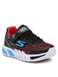 Skechers Sneakersy Vorlo 400137L/BKRB Czarny. Czarne buty sportowe chłopięce Skechers, bez wzorów, ze skóry, bez zapięcia. Za 169.99 zł.