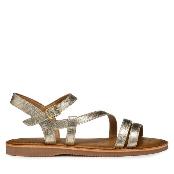 Sandały Geox. Żółte sandały dziewczęce Geox, bez zapięcia. Za 239.99 zł.