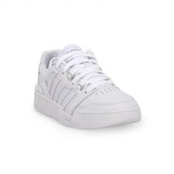 Buty do chodzenia damskie K-Swiss SWS98531101. Białe obuwie sportowe damskie K-SWISS, bez wzorów, z materiału, trekkingowe. Za 279.00 zł.