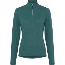 Damska koszulka jeździecka z zamkiem 1/2 Equipage Stacey. Zielone t-shirty damskie EQUIPAGE, l, bez wzorów, z dzianiny, eleganckie, bez kołnierzyka. Za 189.00 zł.