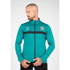 Vernon Kurtka dresowa - Teal Zielony. Zielone kurtki męskie GORILLA WEAR, xl, bez wzorów, z dresówki, bez kaptura. Za 297.00 zł.
