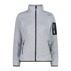 Damski polar CMP. Szare bluzy sportowe damskie CMP, m, bez wzorów, z polaru, bez kaptura, narciarskie. Za 291.30 zł.