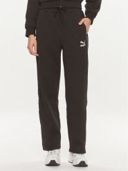Puma Spodnie dresowe T7 624212 Czarny Relaxed Fit. Czarne spodnie dresowe damskie Puma, xs, bez wzorów, z bawełny. Za 199.99 zł.