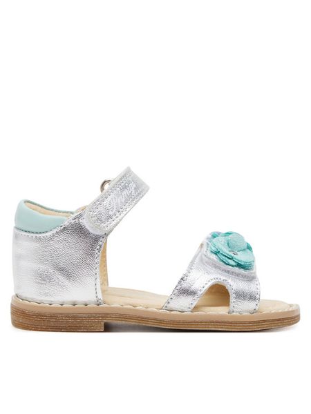 Primigi Sandały 7913511 S Srebrny. Szare sandały dziewczęce Primigi, ze skóry, bez zapięcia. Za 259.99 zł.