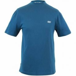 Koszulka treningowa damska Reebok AUJG7365986. Niebieskie koszulki sportowe damskie Reebok, xl, bez wzorów, z bawełny, klasyczne, bez kołnierzyka. Za 118.00 zł.