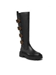Kurt Geiger Kozaki 225-Mayfair Knee Chelsea Boot 655200109 Czarny. Czarne kozaki damskie Kurt Geiger, ze skóry, bez obcasa, na płaskiej podeszwie. Za 2,939.00 zł.