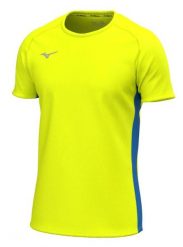 Koszulka Mizuno. Żółte koszulki sportowe męskie Mizuno, l, bez wzorów, z materiału, bez kołnierzyka, bez ramiączek, do biegania. Za 172.15 zł.