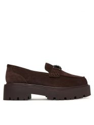 Aldo Loafersy Oneameth 14058772 Brązowy. Brązowe mokasyny damskie Aldo, ze skóry. Za 429.99 zł.
